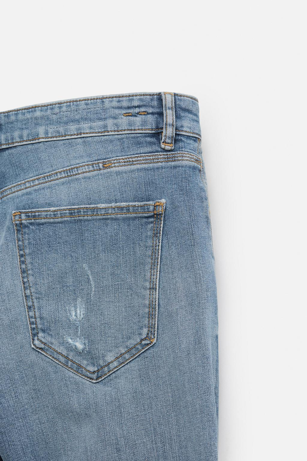 RIPPED SKINNY FIT JEANS - Zara фото 20