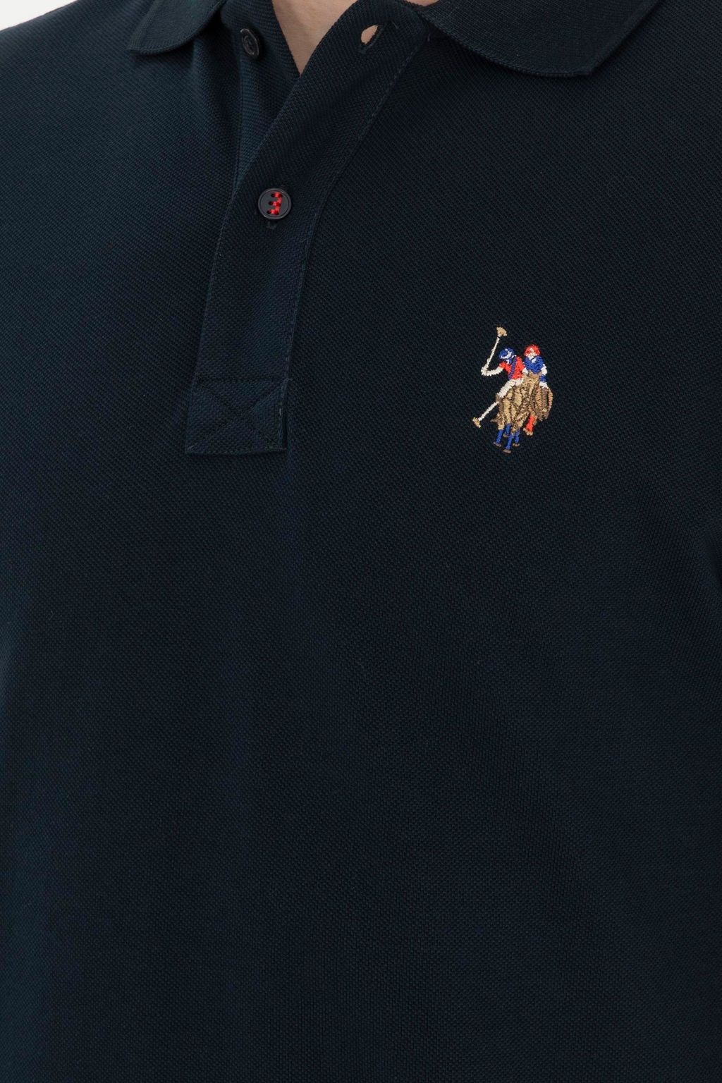 Мужская темно-синяя базовая футболка Неожиданная скидка в корзине - U.s. polo assn фото 7