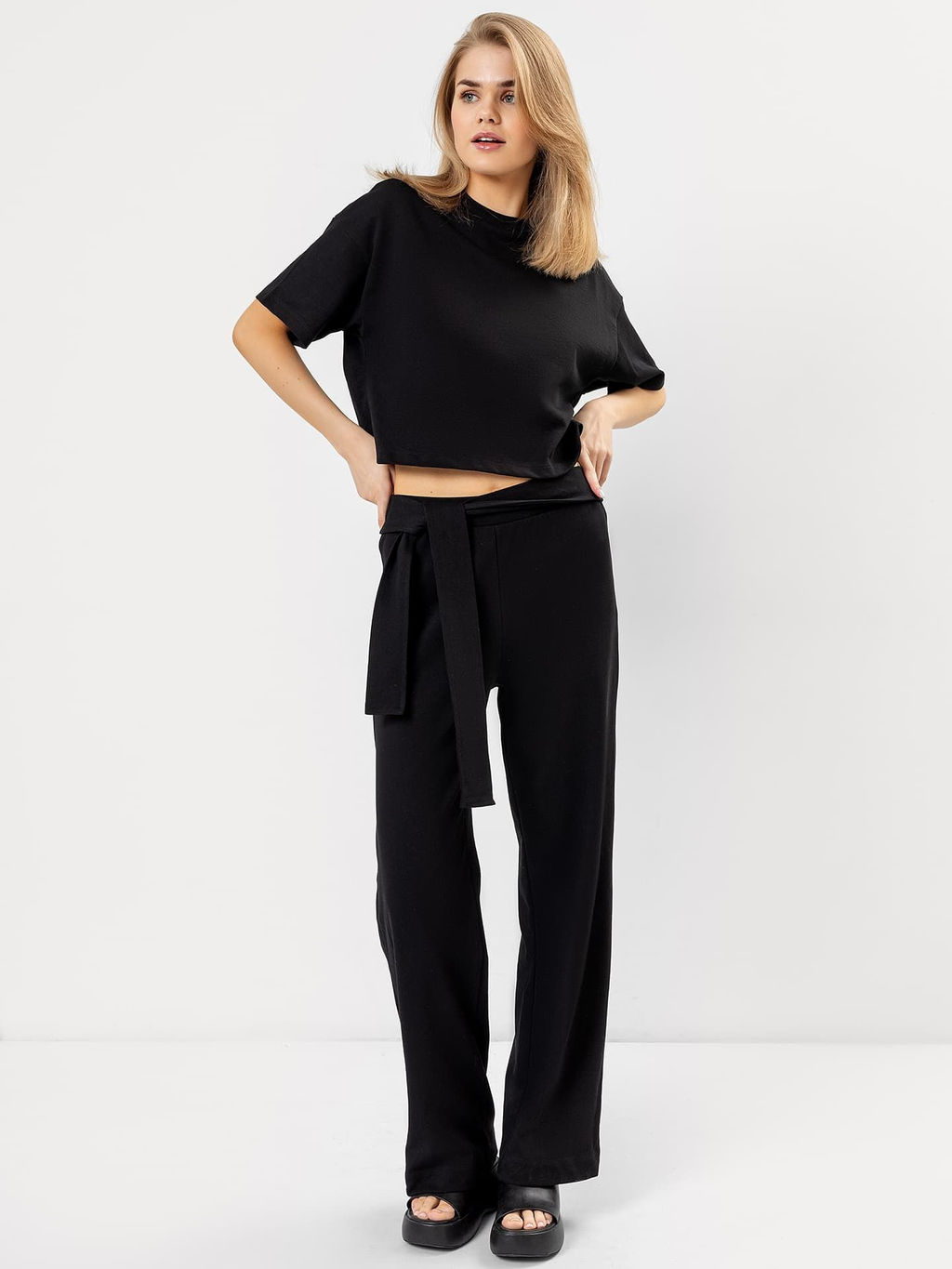 Брюки женские черные черный 182474 - Mark formelle фото 2