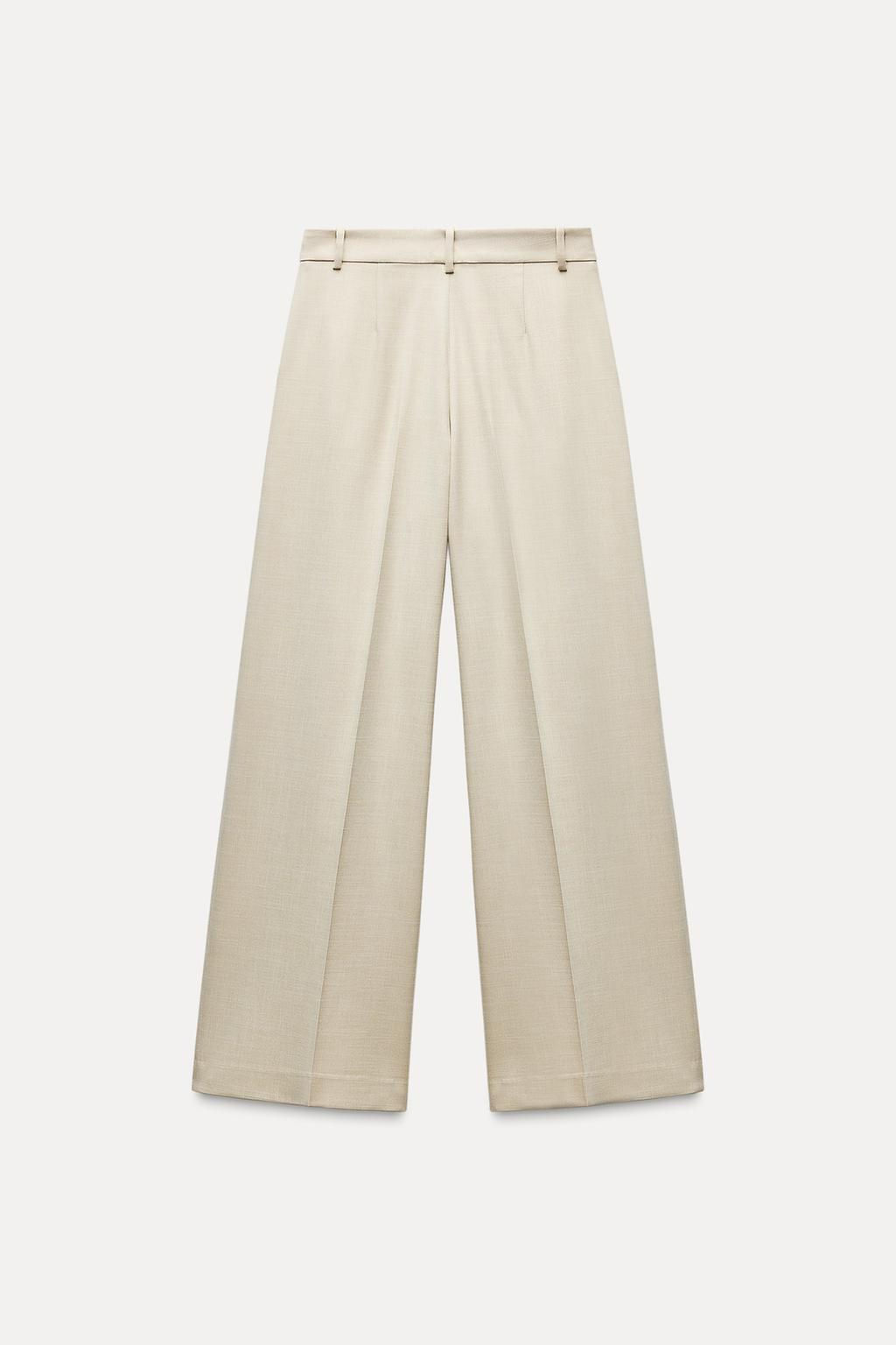 DARTED WIDE-LEG TROUSERS - Zara фото 4