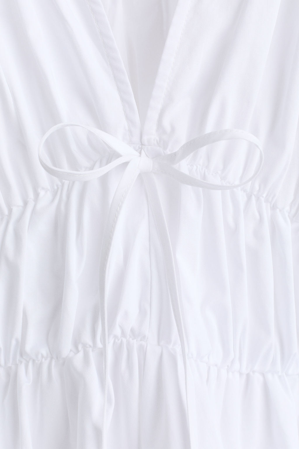 Drawstring poplin blouse - H&m фото 3