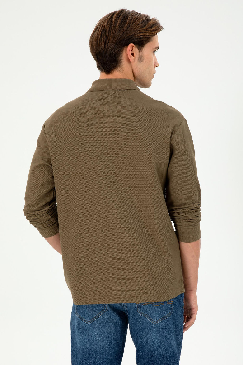 Мужской свитшот цвета хаки Неожиданная скидка в корзине - U.s. polo assn фото 5