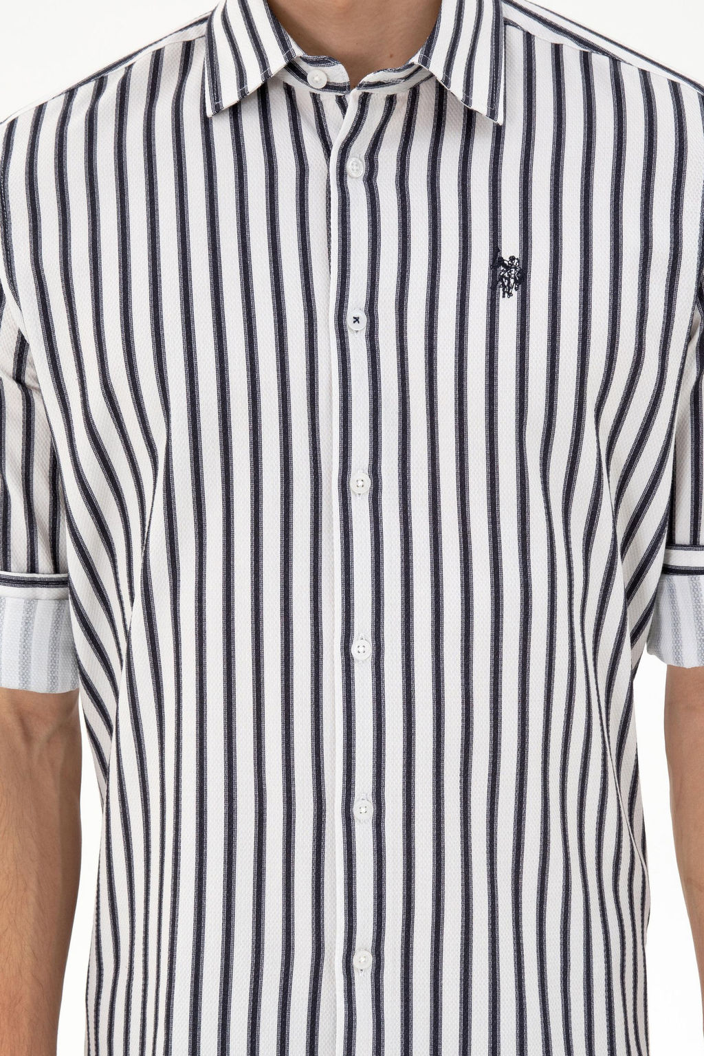 Мужская темно-синяя рубашка с длинным рукавом Неожиданная скидка в корзине - U.s. polo assn фото 6