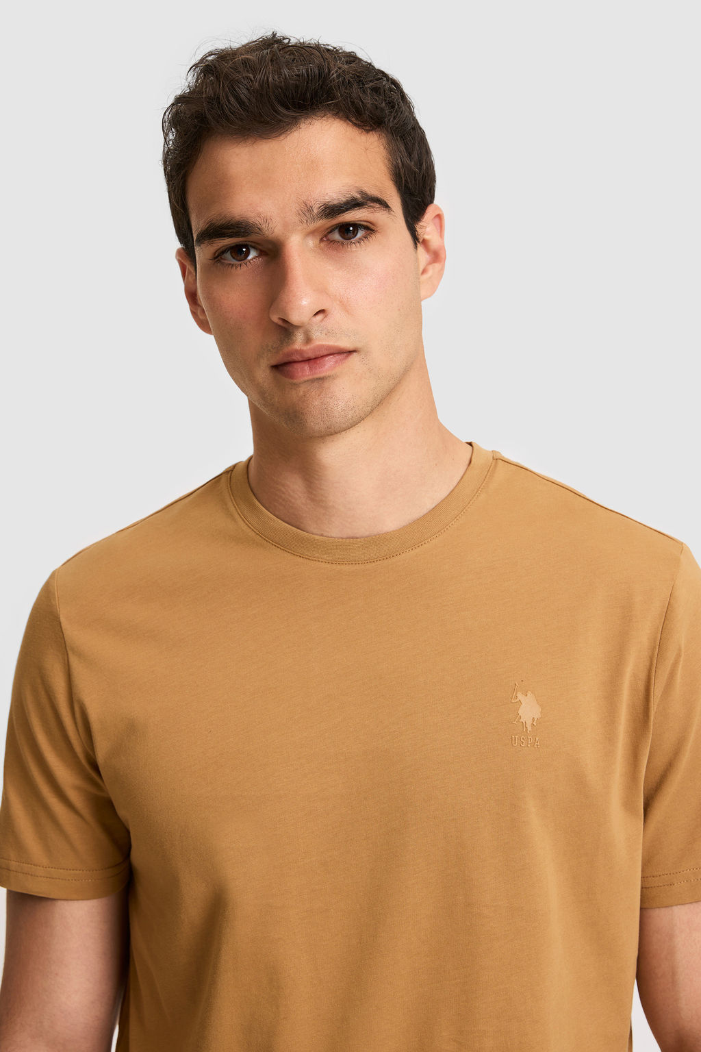 Erkek Regular Fit Bisiklet Yaka Coconut Basic Ti__rt - U.s. polo assn фото 2