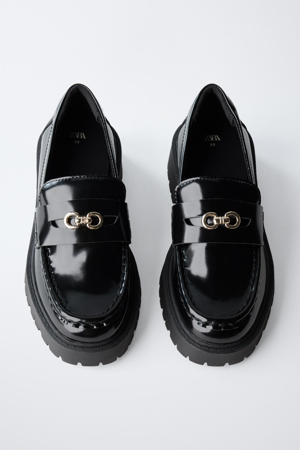 METAL DETAIL MOCCASINS - Zara фото 4