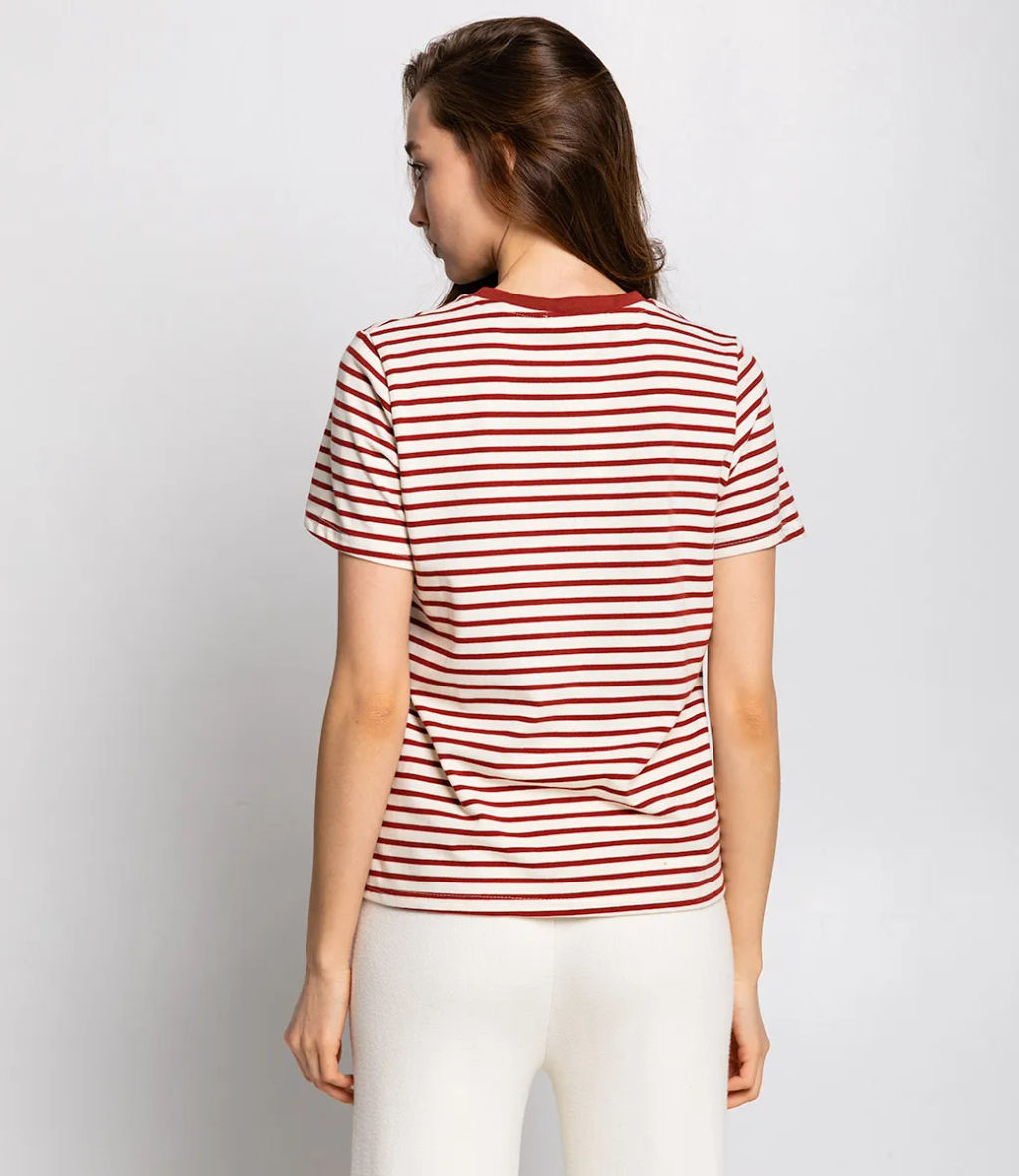 Футболка #КТ8355, бордовый