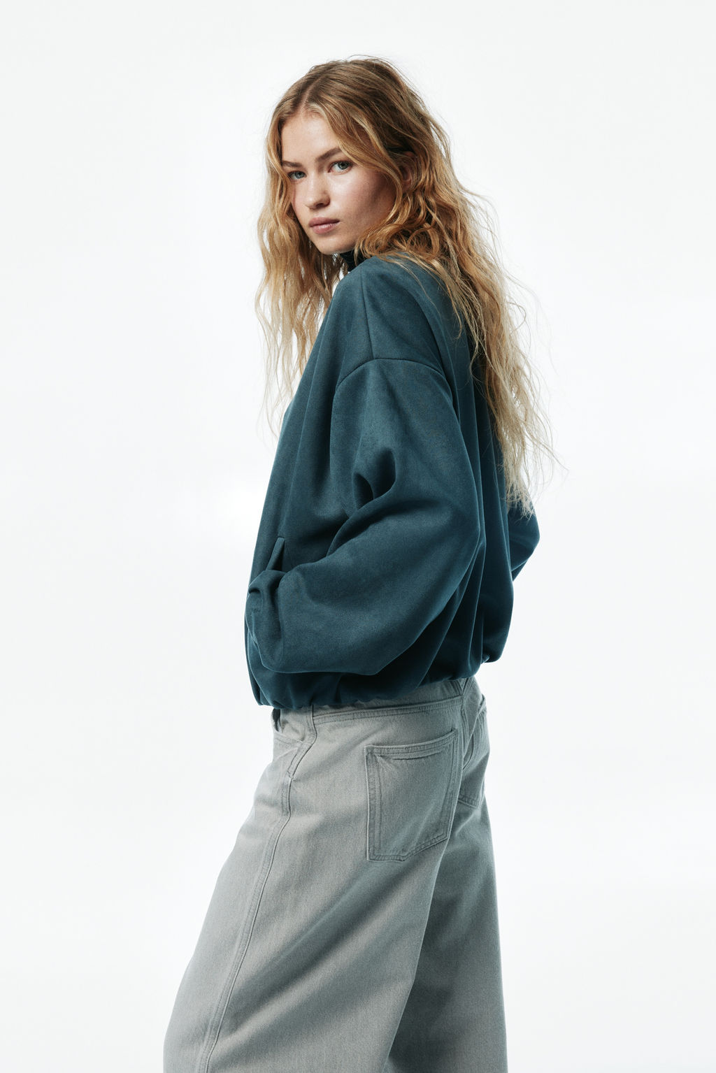 Chaqueta oversize de punto - H&m фото 7