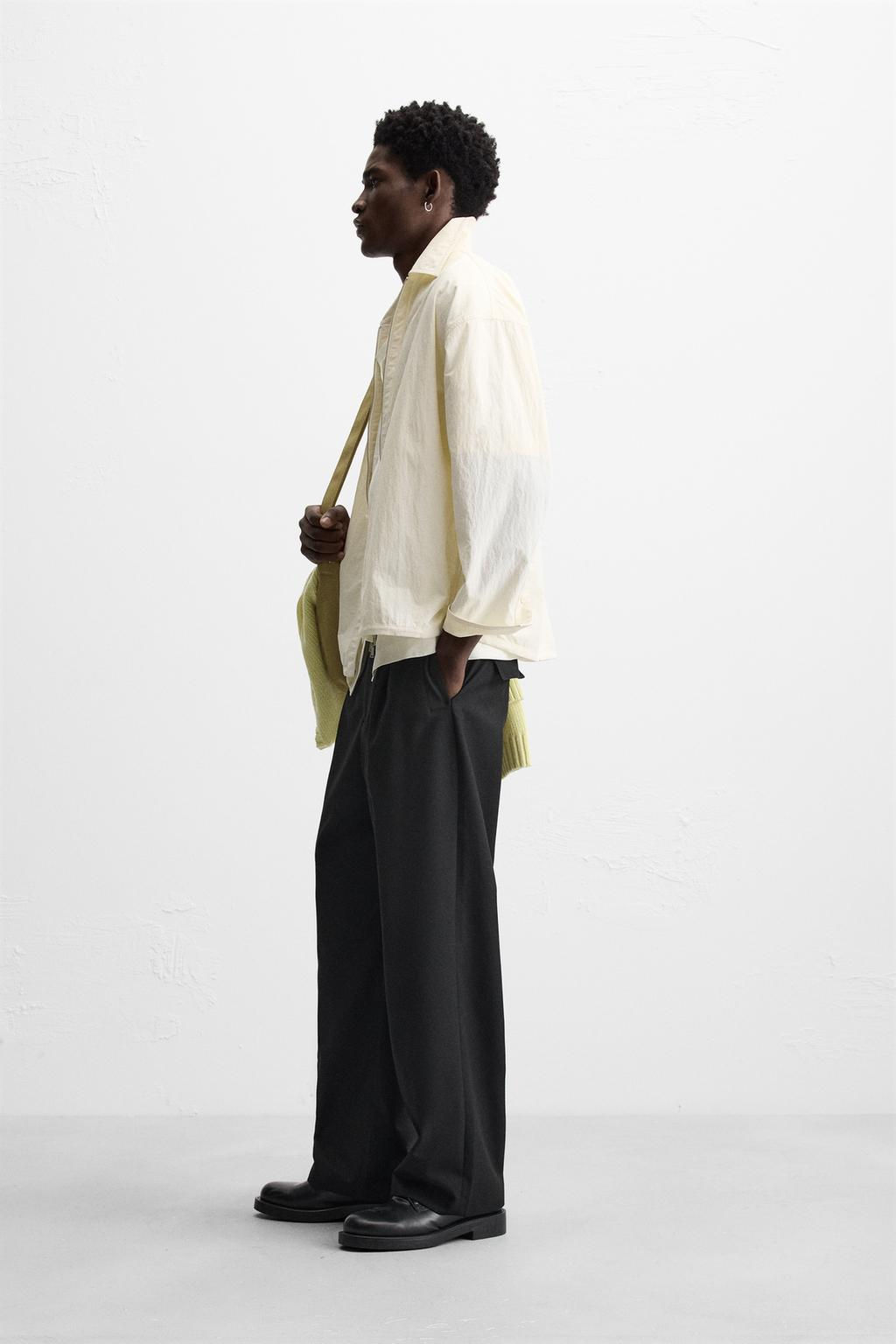 TECHNICAL OVERSHIRT WITH ZIP - Zara фото 4