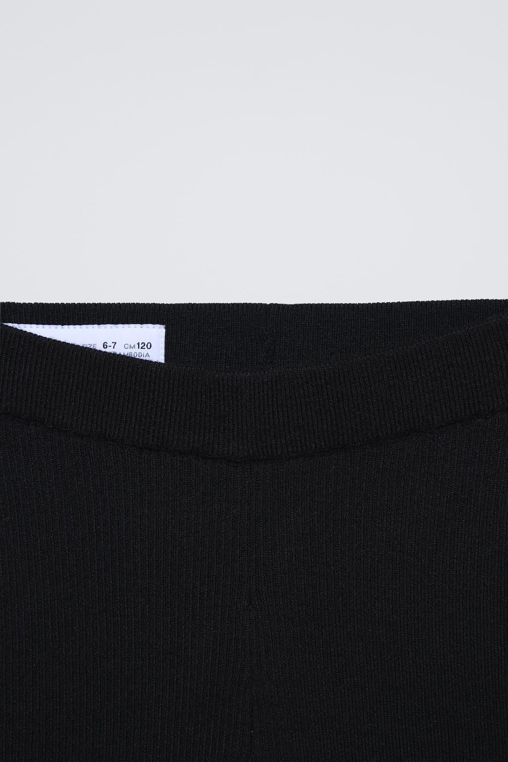 KNITTED BELL BOTTOM LEGGINGS - Zara фото 8