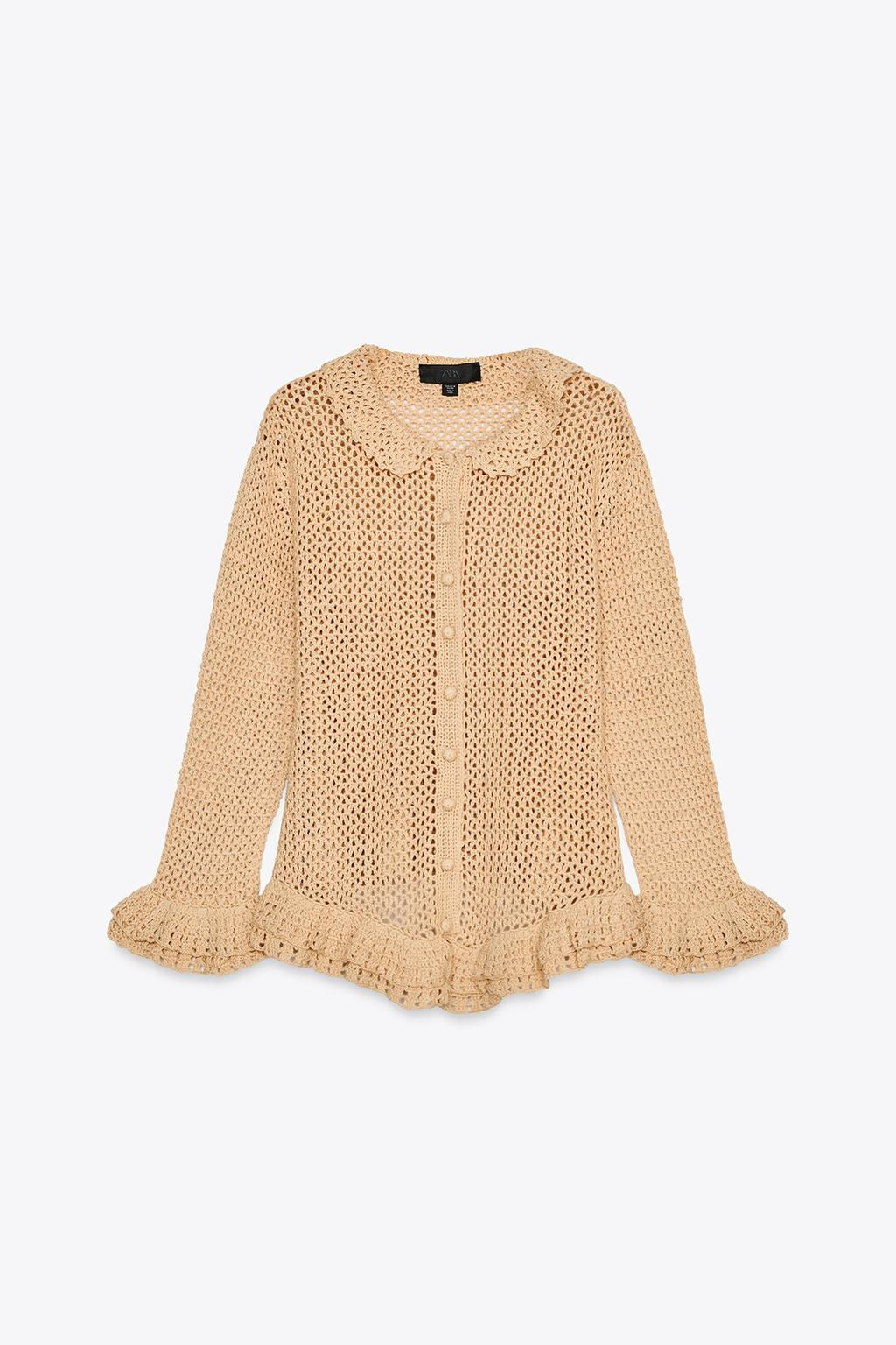 CROCHET CARDINGAN - Zara фото 7