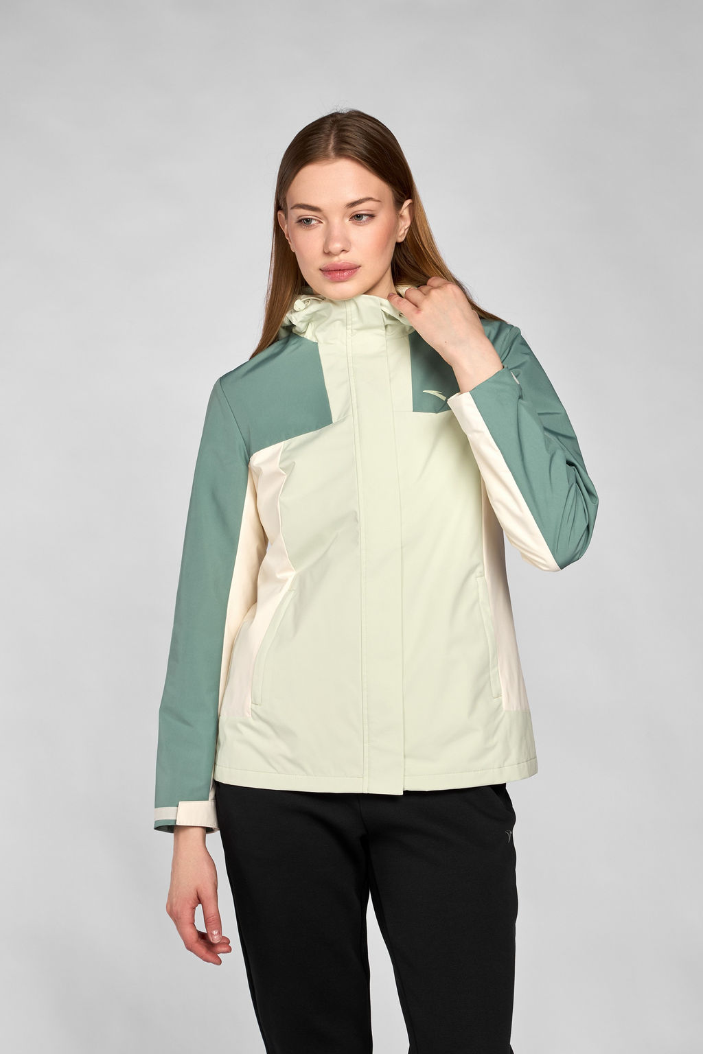 Ветровка Зеленый/Зеленый/Белый