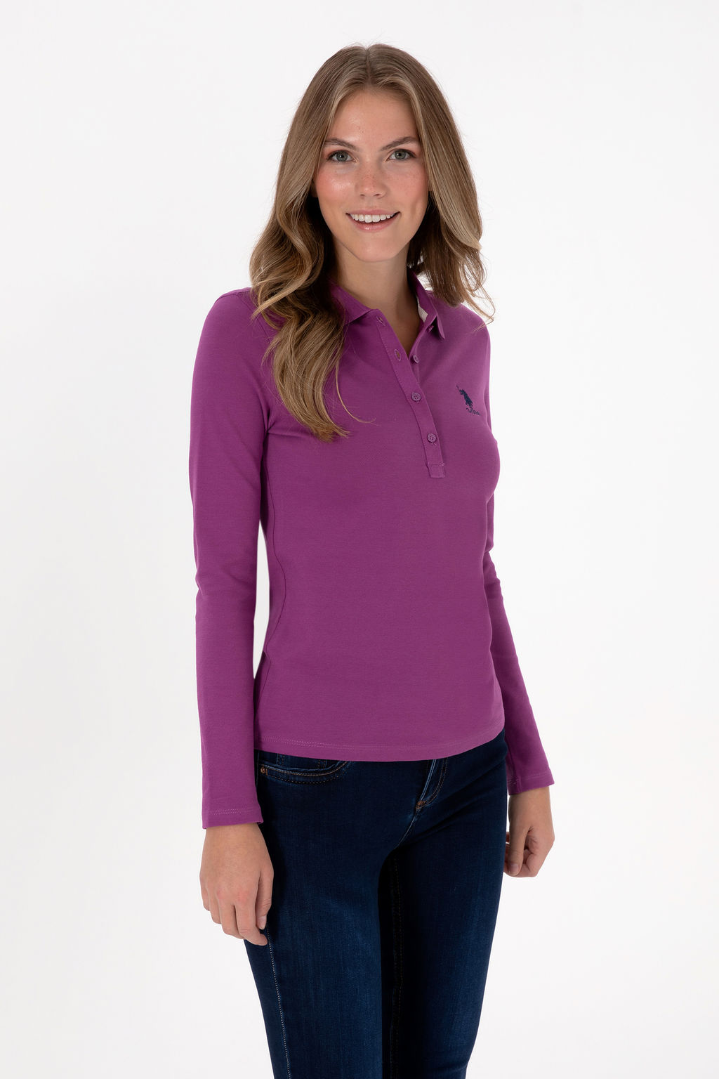 Kad_n Menek_e Basic Polo Yaka Sweatsh_rt Sepette S_rpriz _ndirim - U.s. polo assn фото 8
