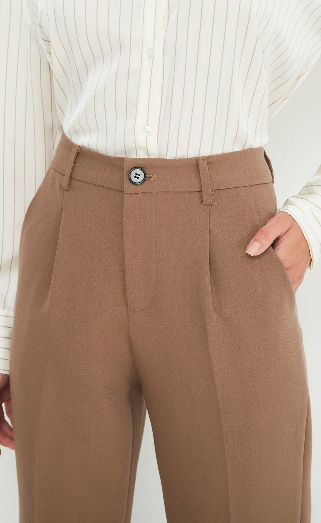 Брюки F222-0822 beige - Fine joyce фото 6