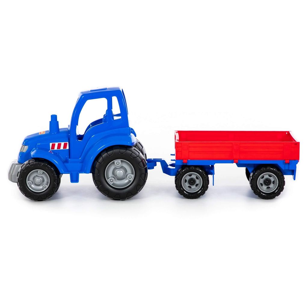 Трактор Чемпион (синий) с прицепом (в сеточке) - Полесье фото 2