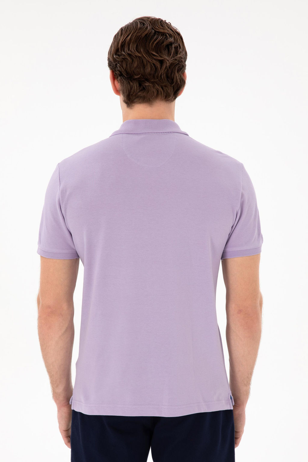 Erkek Slim Fit Polo Yaka Lila Basic Ti__rt Sepette S_rpriz _ndirim - U.s. polo assn фото 5