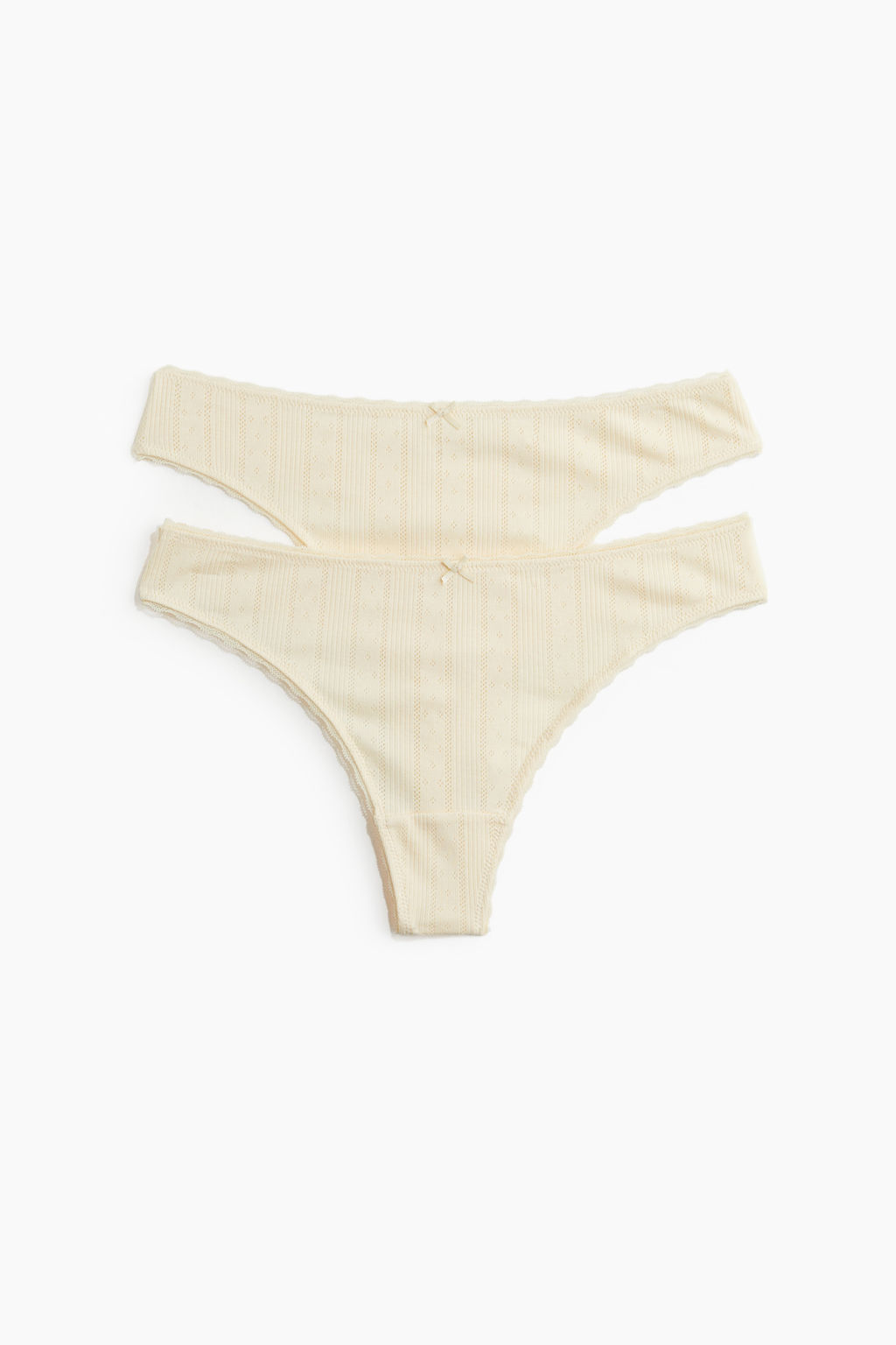 Pack de 2 bragas thong en pointelle - H&m фото 3