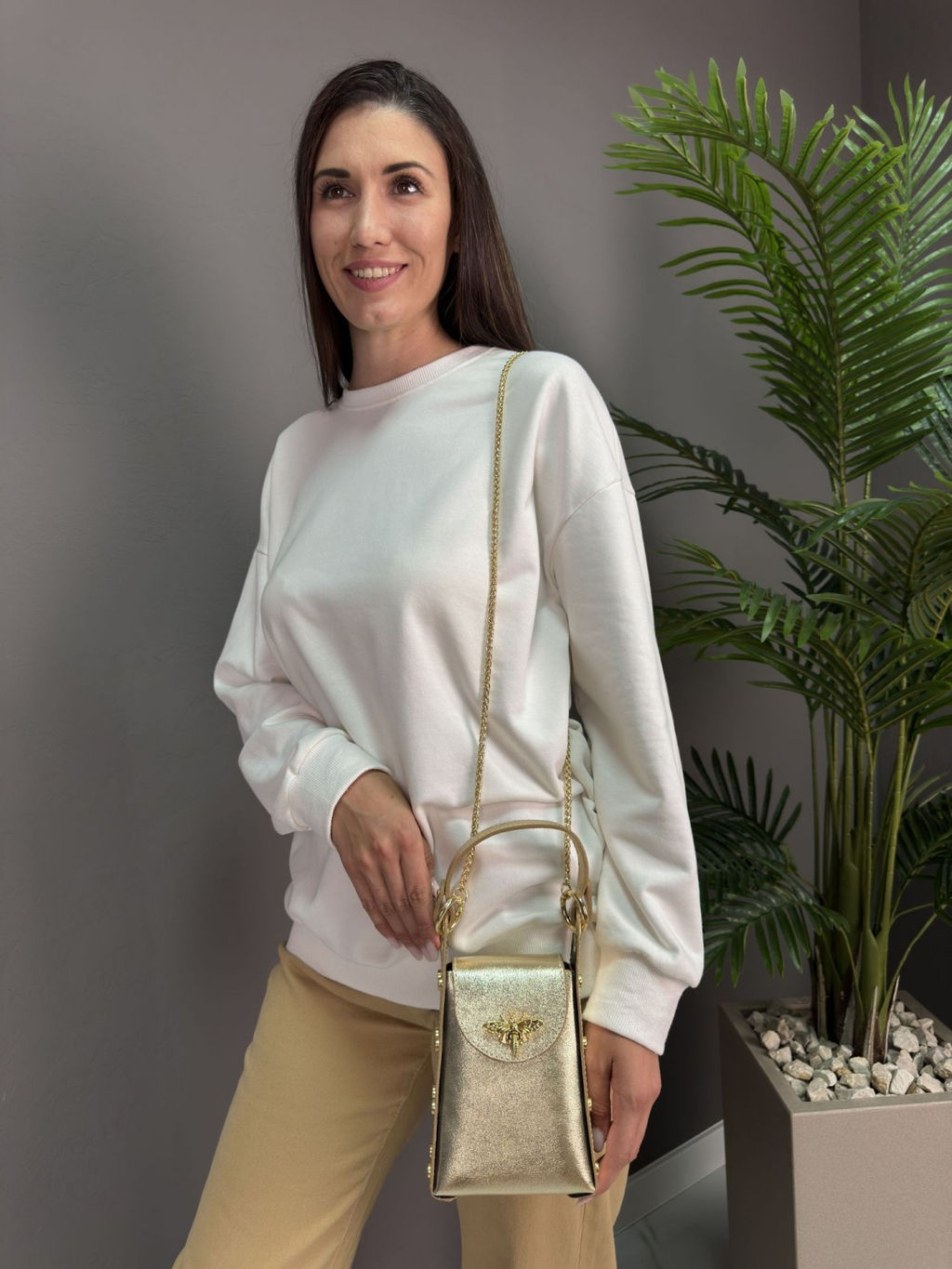 Сумка женская из телячьей кожи