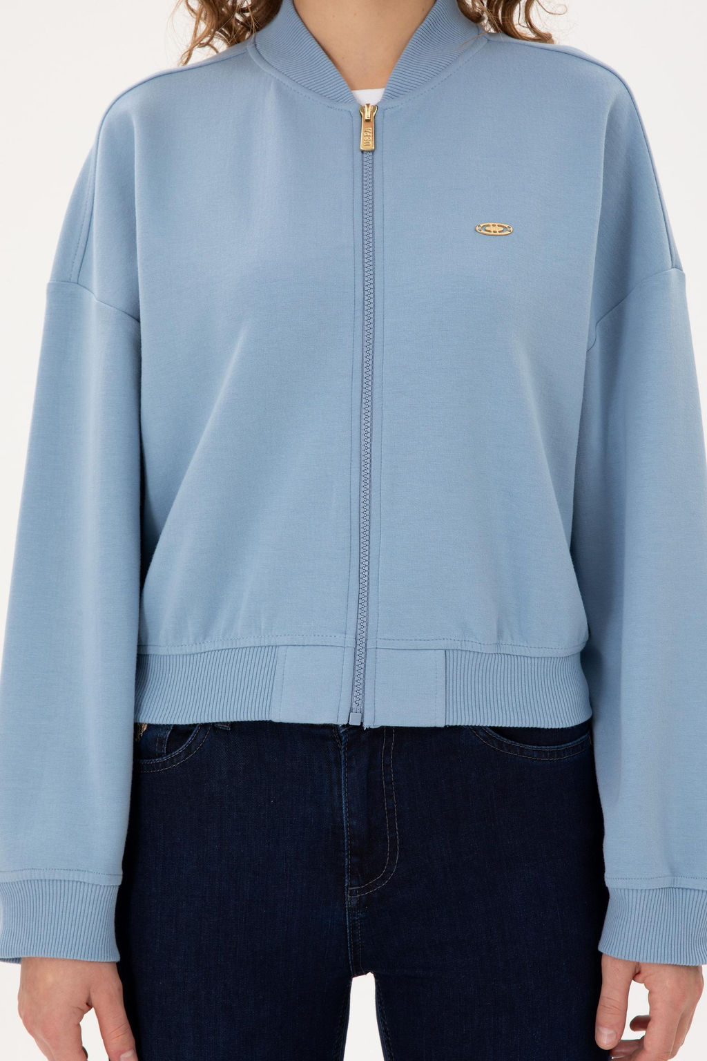 Женский голубой свитшот Неожиданная скидка в корзине - U.s. polo assn фото 6