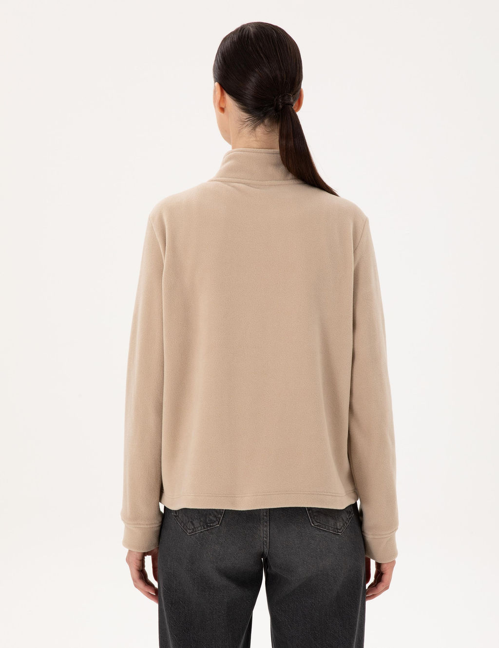 Bej Oversize Polar Sweatshirt - Pierre cardin фото 5