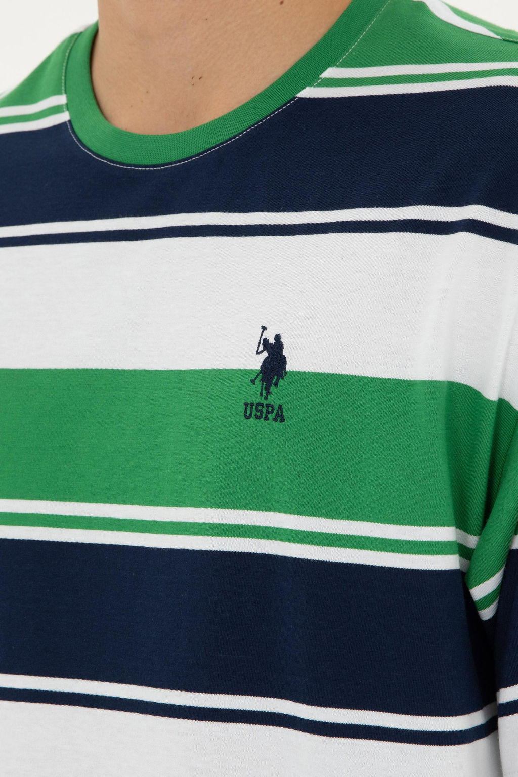 Мужская зеленая футболка - U.s. polo assn фото 7