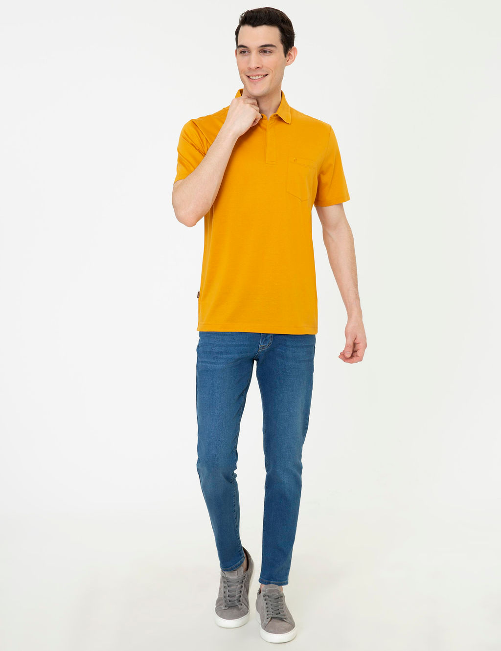 Sar_ Regular Fit Polo Yaka Merserize Ti__rt