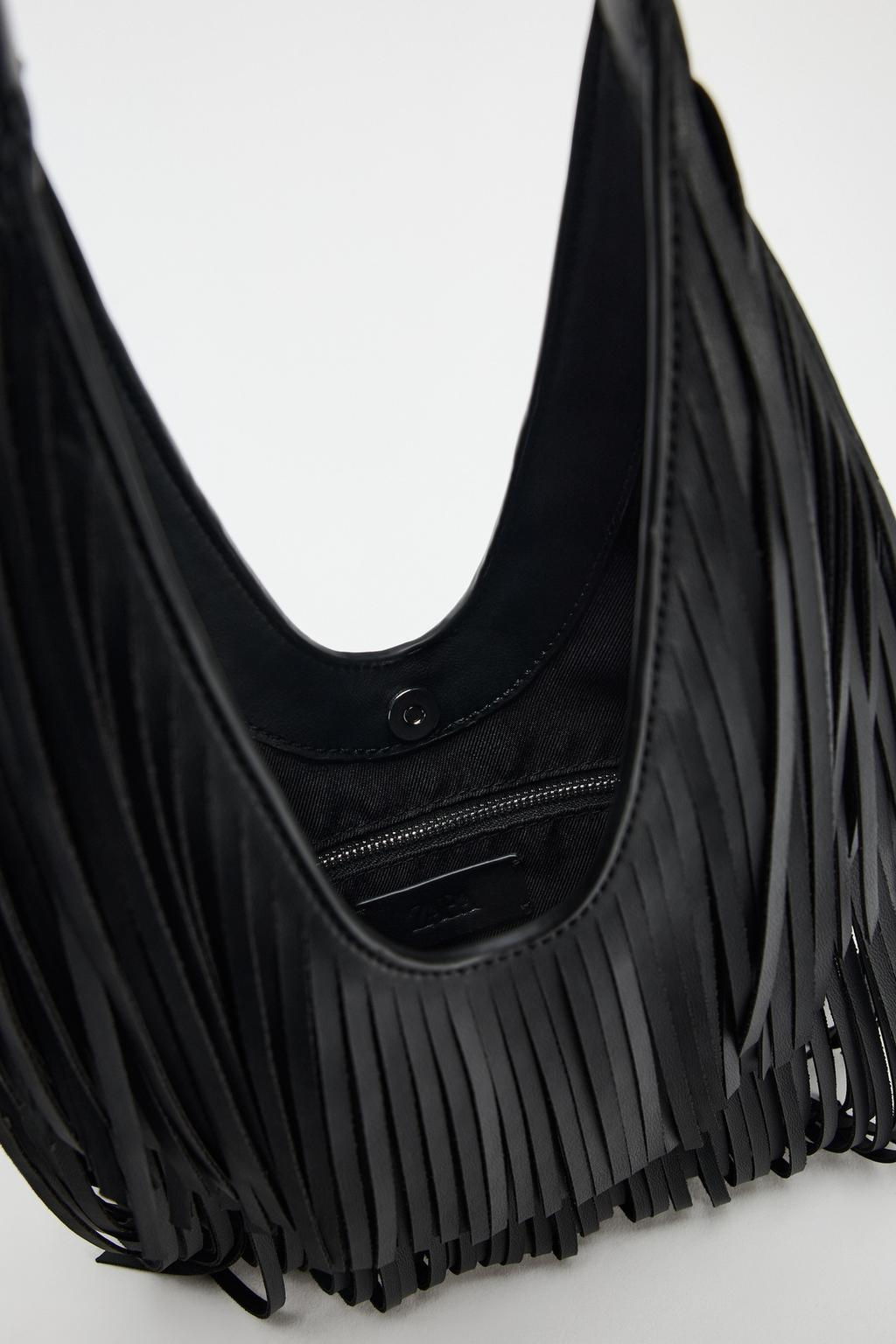 FRINGED TOTE BAG - Zara фото 6
