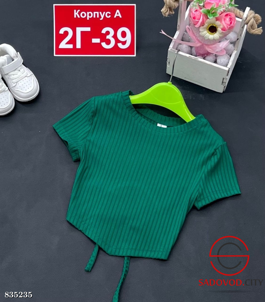 Футболка для девочки однотонная