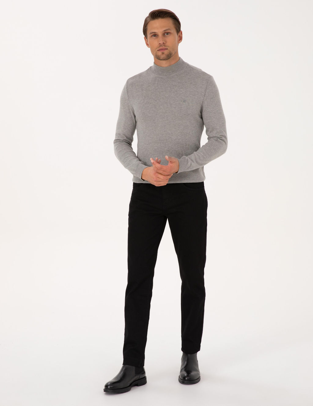 Siyah Slim Fit Jean Pantolon