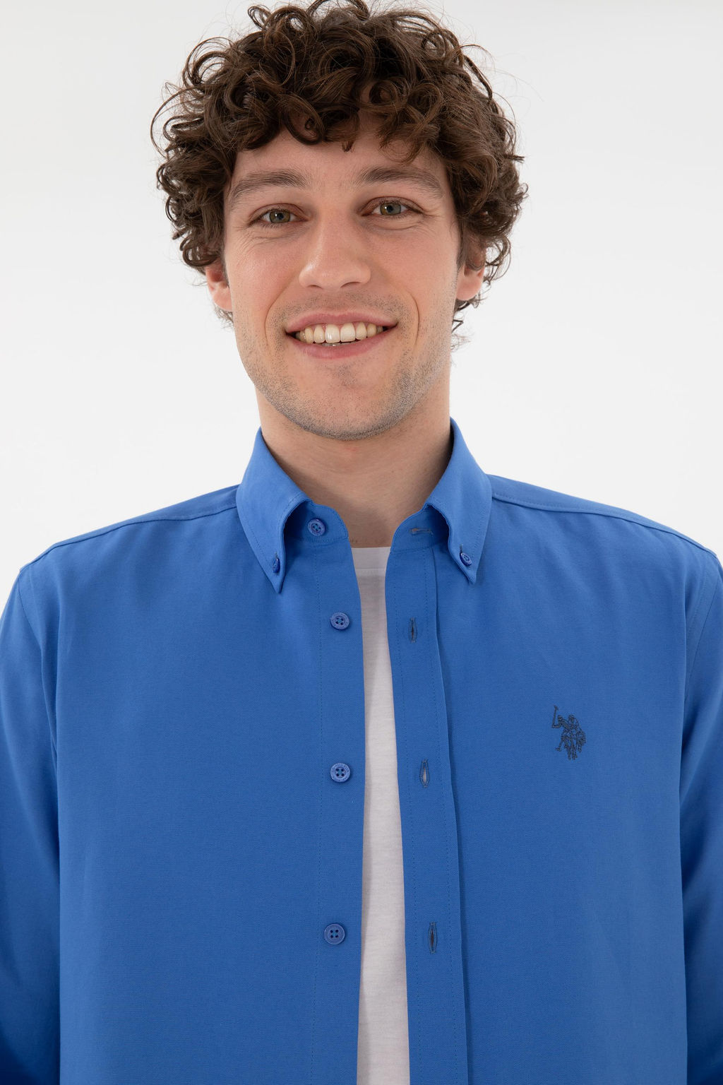 Erkek _ndigo Uzun Kollu Basic G_mlek Sepette S_rpriz _ndirim - U.s. polo assn фото 3