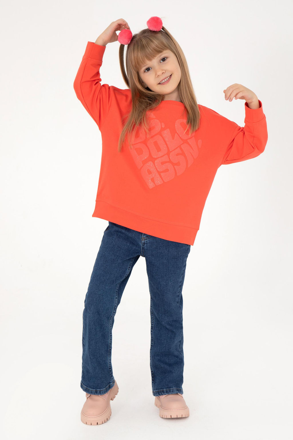 Толстовка для девочек с цветком граната Неожиданная скидка в корзине - U.s. polo assn фото 2