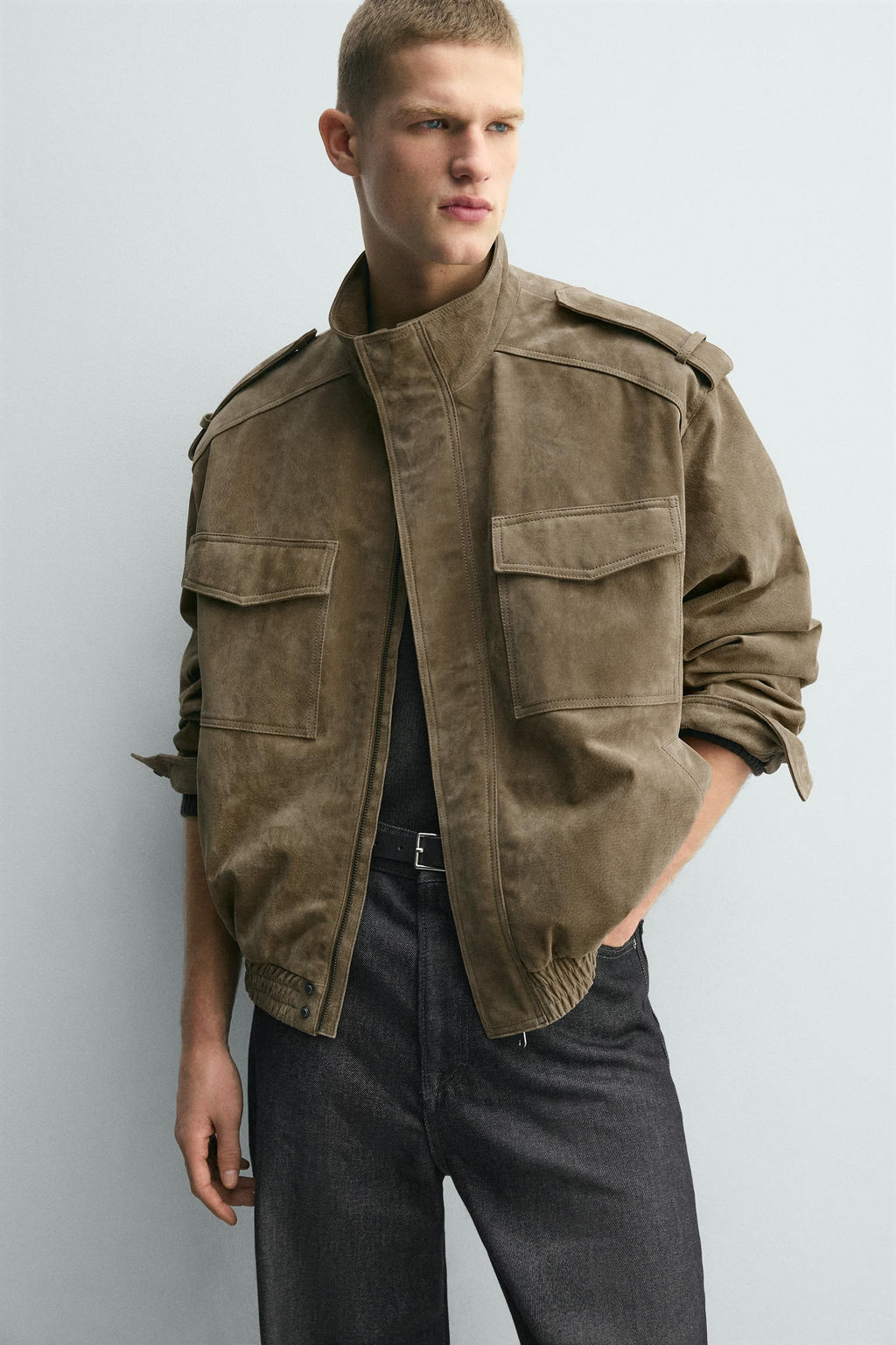 SUEDE LEATHER JACKET - Zara фото 5