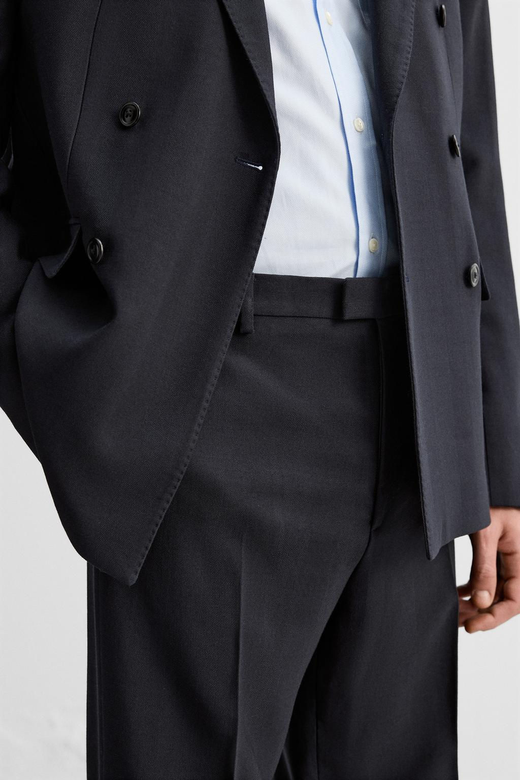 HERRINGBONE SUIT TROUSERS - Zara фото 5