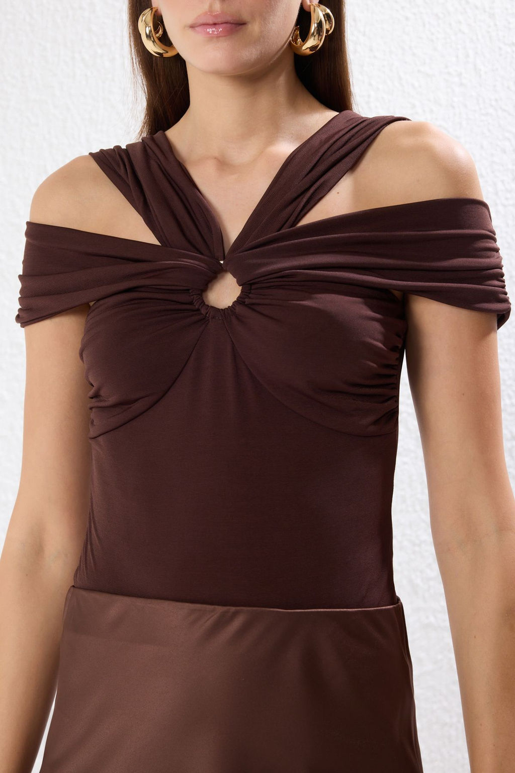 TRENDYOLMILLA Haki Carmen Yaka Aksesuarl? Orme Body TPRSS25BD00004