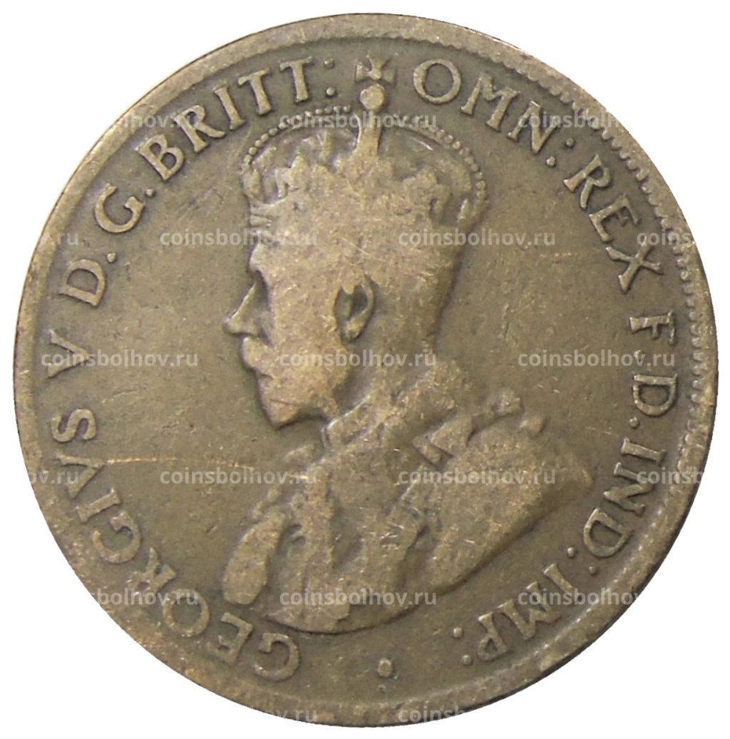 1/2 пенни 1921 года Австралия
