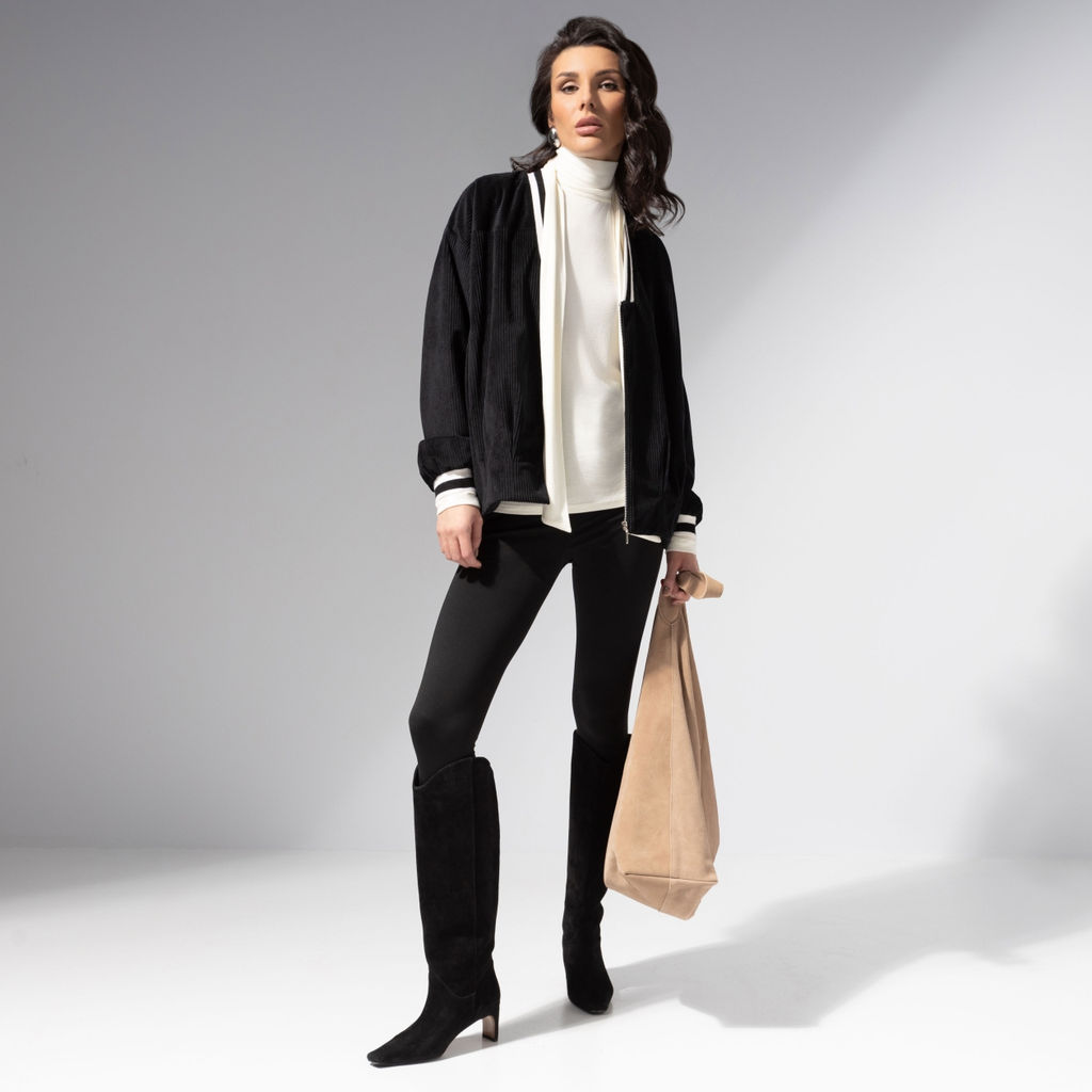 Бомбер из вельвета на подкладе, Модная стратегия - Charutti фото 8