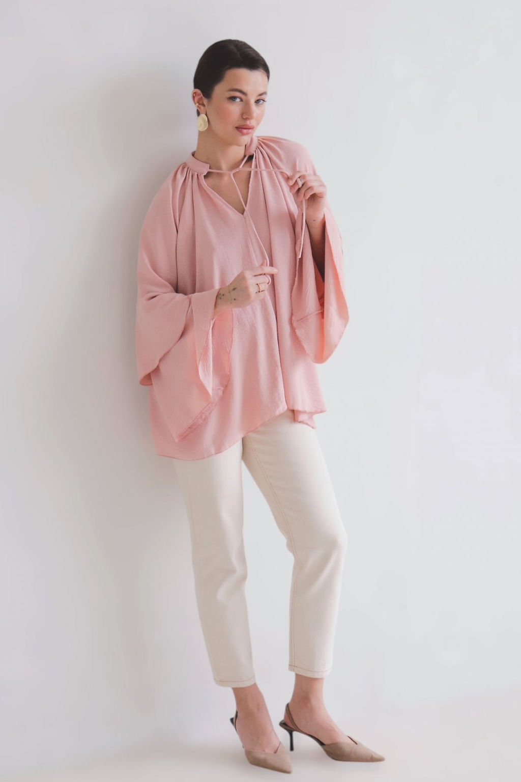 Martichelli Блуза пудровая  фото 5