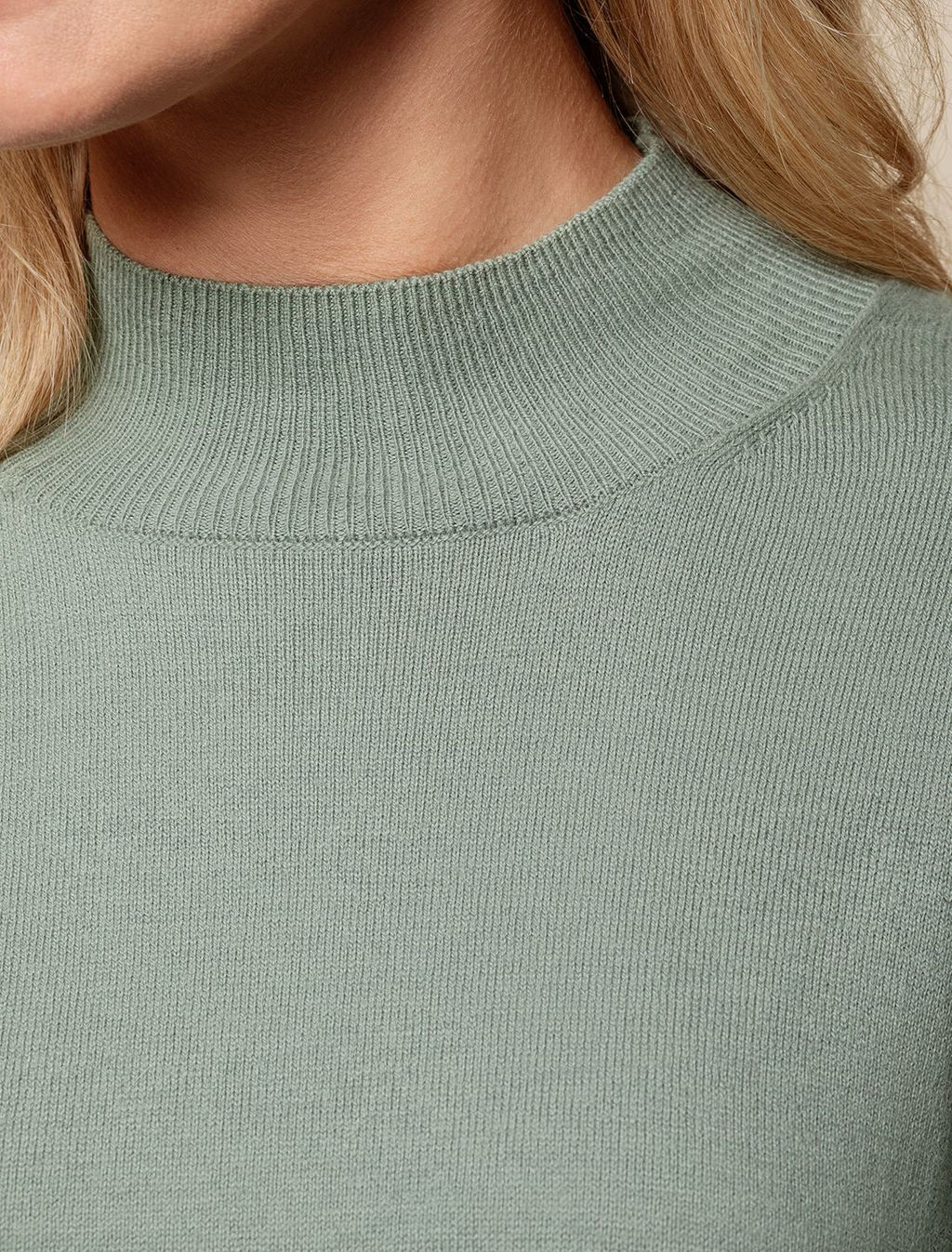 VILATTE / Свитер тонкой вязки из мягкой хлопковой пряжи с кашемиром  фото 2