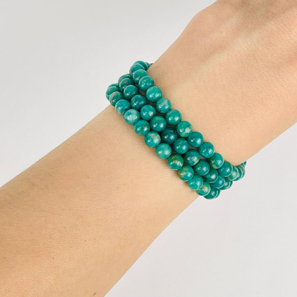 Бусины для украшений из Амазонита (72 бусины) 39 см