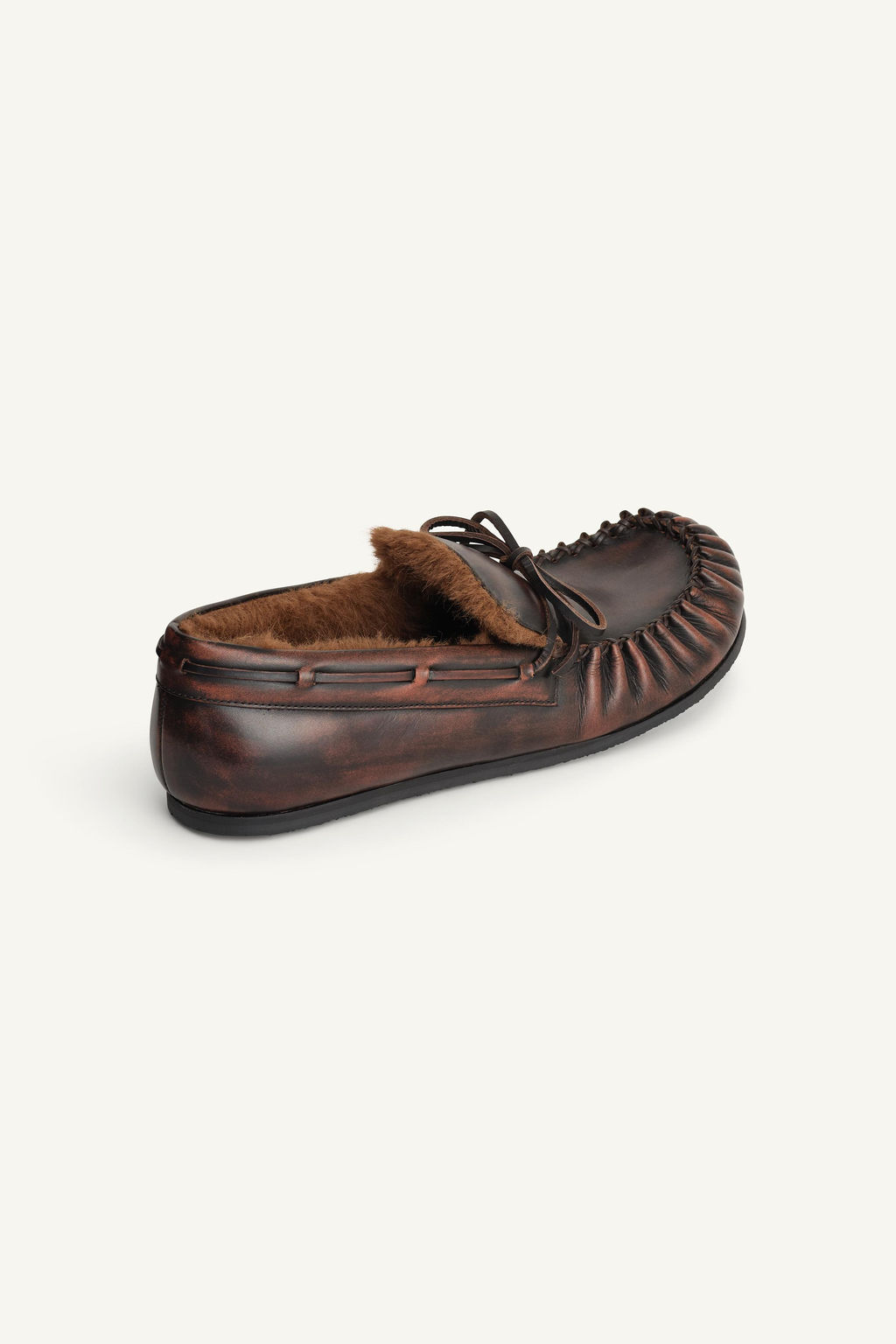 LEATHER LOAFERS WITH BOW LIMITED EDITION - Zara фото 6