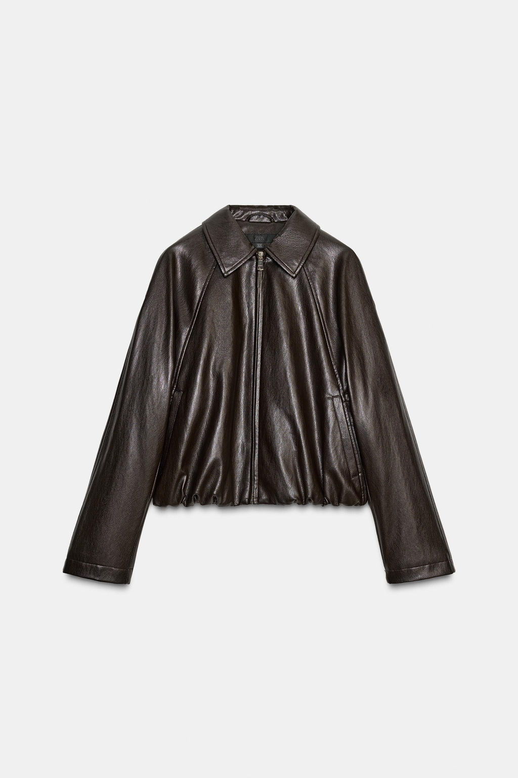 FAUX LEATHER BOMBER JACKET - Zara фото 34