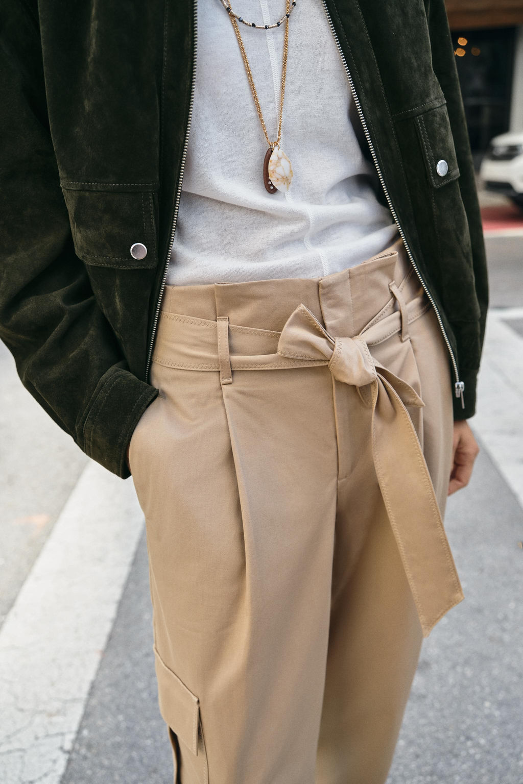 PAPERBAG CARGO TROUSERS - Zara фото 12