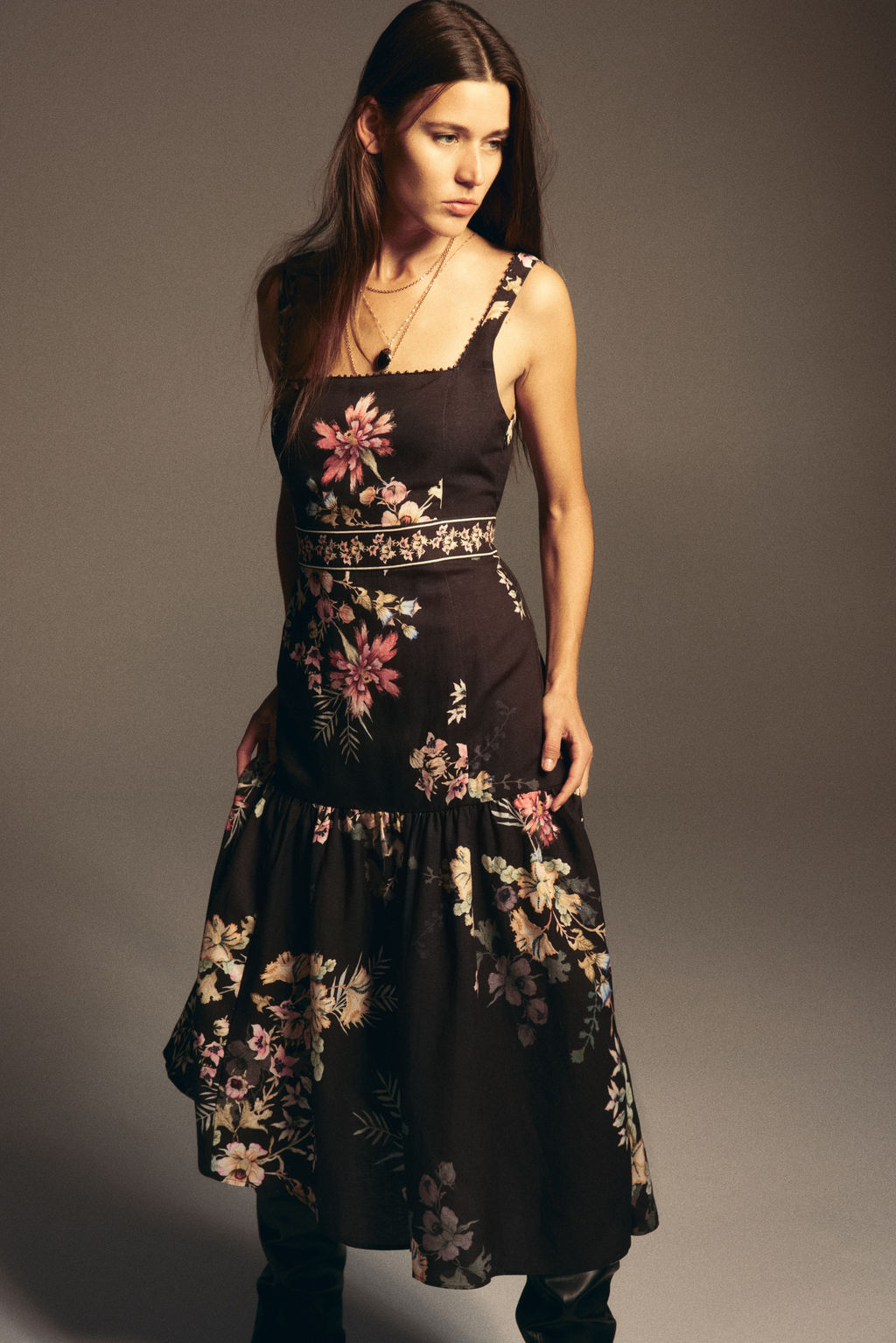Vestido en mezcla de lino - H&m фото 3
