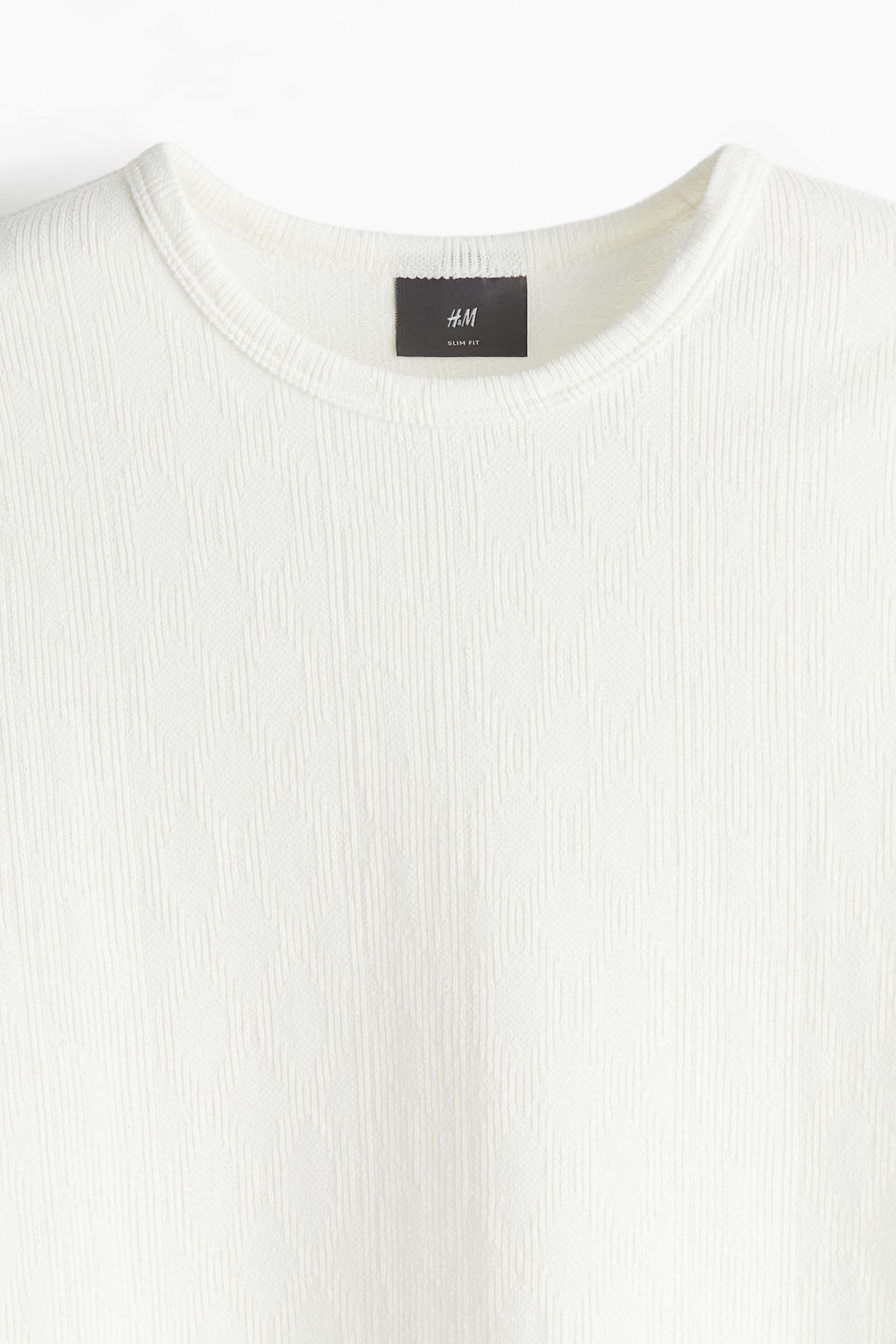 Camiseta con textura Slim Fit - H&m фото 5