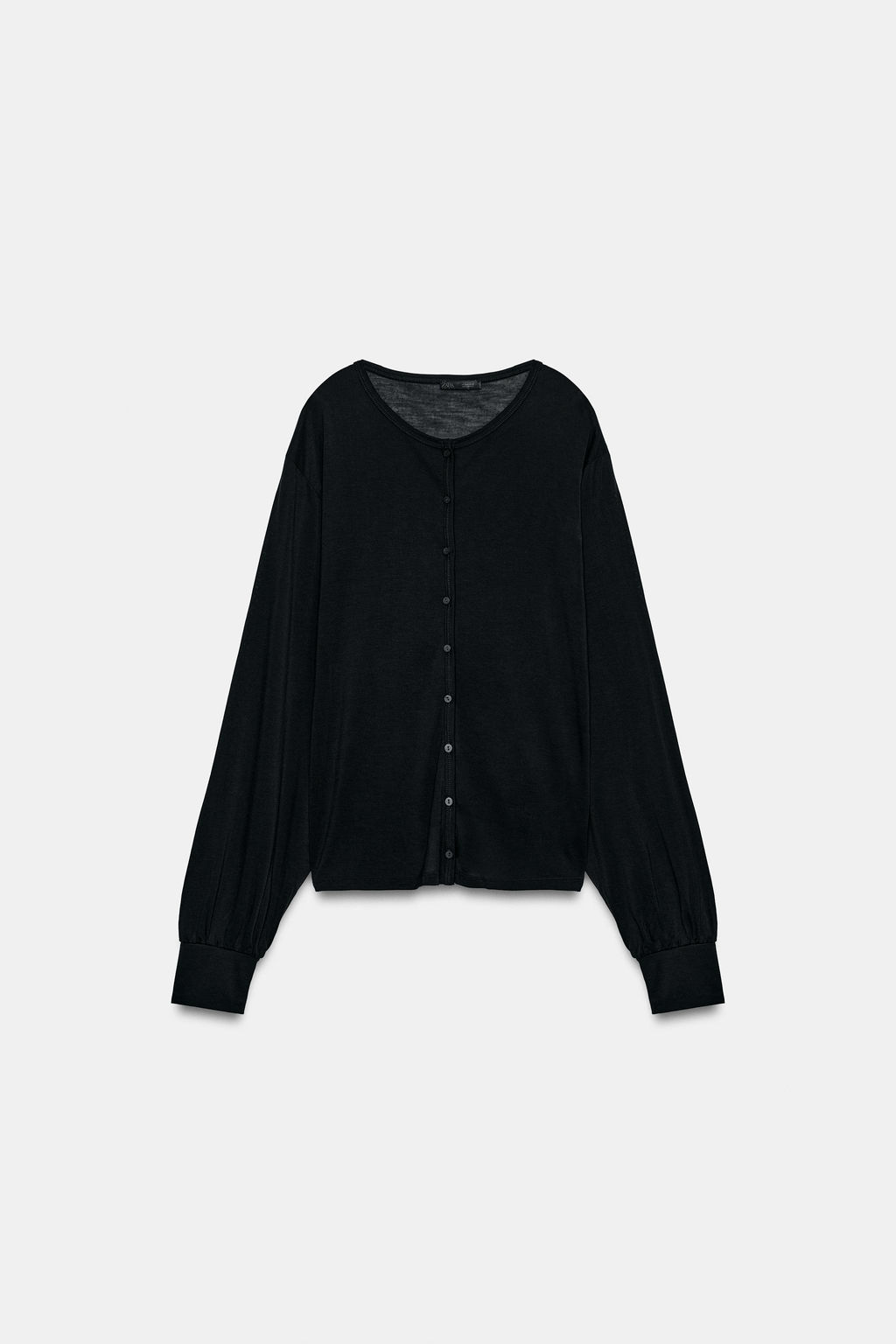 CHAQUETA FLUIDA BOTONES / Negro - Zara фото 6