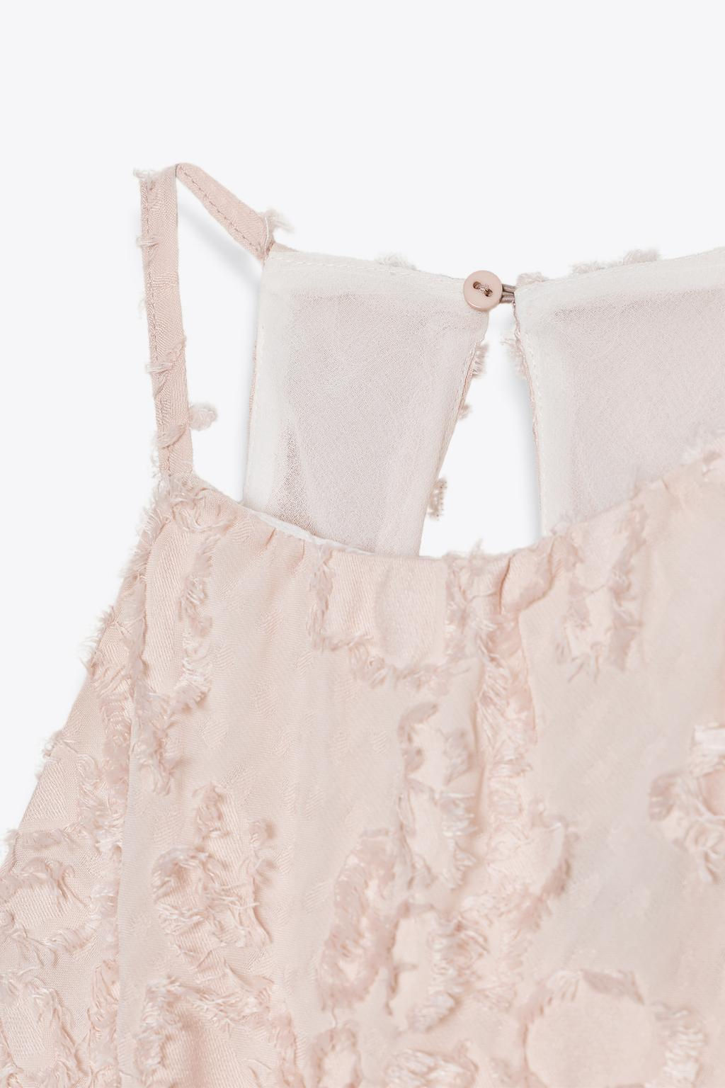HALTER FRAYED MIDI DRESS - Zara фото 8