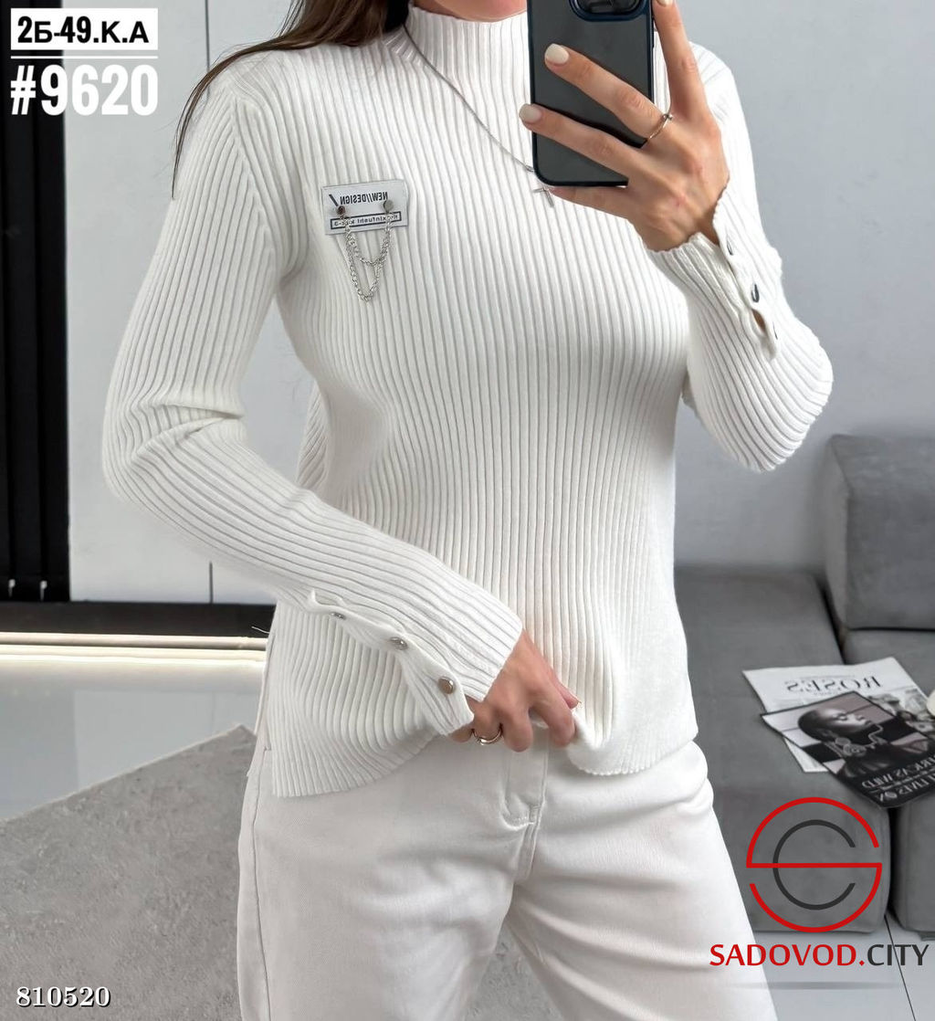 Свитер женский однотонный - Bruno фото 3