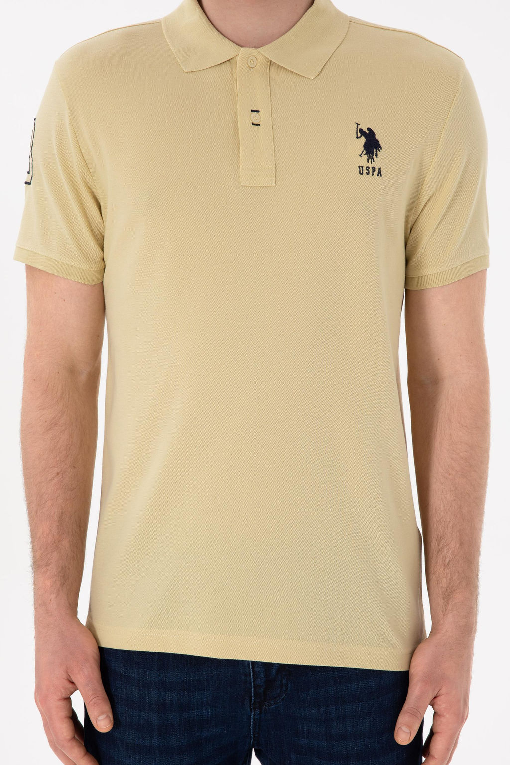 Erkek Slim Fit Polo Yaka A__k Haki Basic Ti__rt Sepette S_rpriz _ndirim - U.s. polo assn фото 7