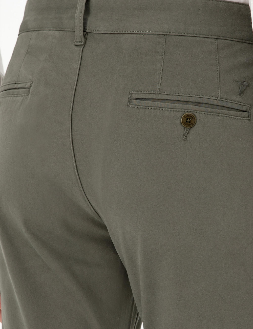 Узкие брюки из плотной ткани цвета хаки - Cacharel фото 6