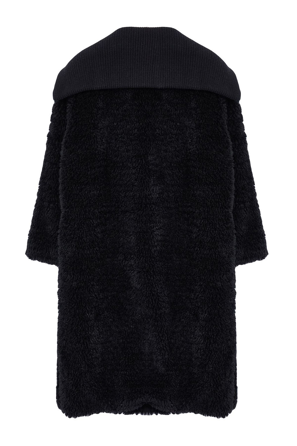 Siyah Oversize Pelus Kaban TWOAW25KB00001 - Trendyolmilla фото 7