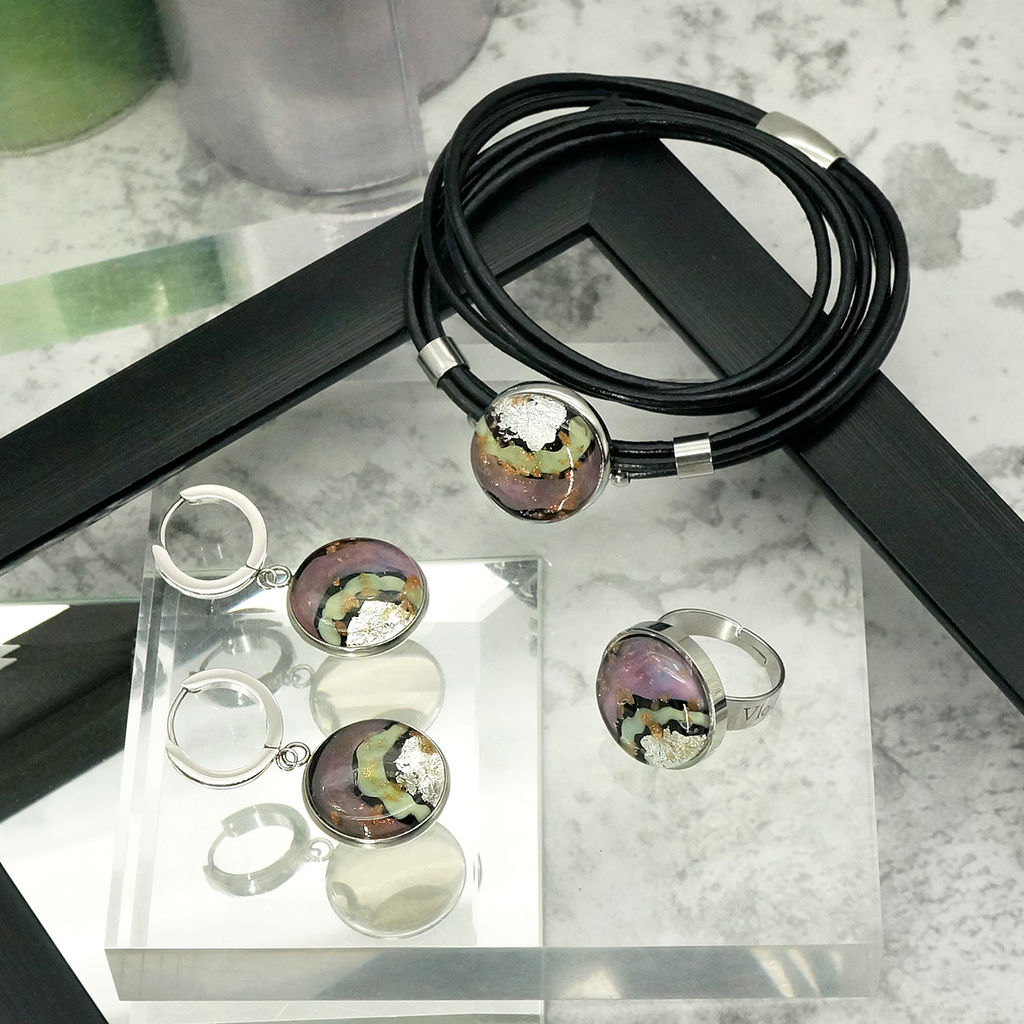 Серьги из муранского стекла FRESHNESS LS3302